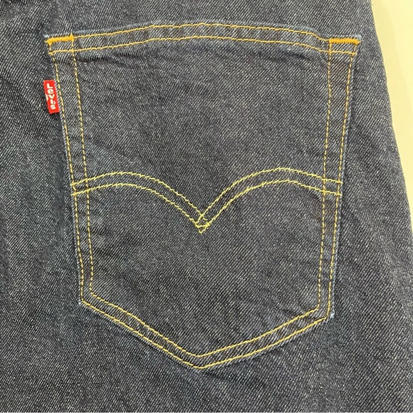 Levi’s 505 Straight Leg Dark Wash Jeans 36x32 - Picture 7 of 16